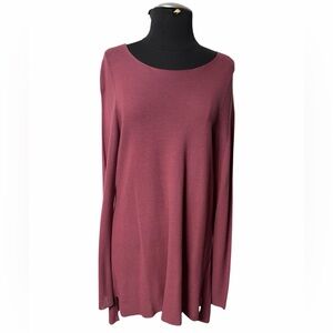 NWT Eileen Fisher Sleek Tencel Links Ballet Neck Sweater Size Medium